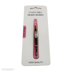 Factory wholesale creative thread oblique eyebrow tweezer