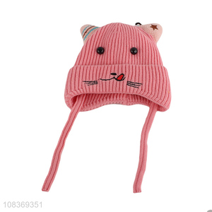 Factory supply cartoon kids thickened earmuffs hat winter hats