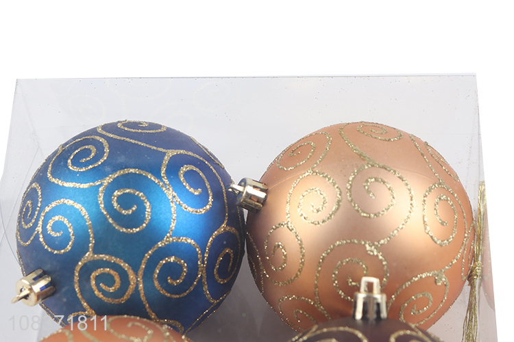 Wholesale 4 pieces Christmas balls Xmas bauble Christmas tree decorations