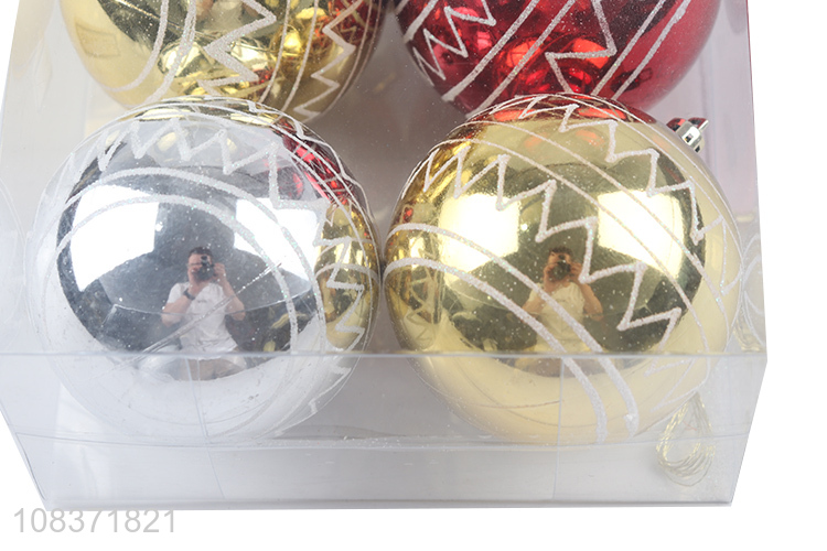 Factory price 4 pieces shatterproof Christmas balls Christmas tree pendants