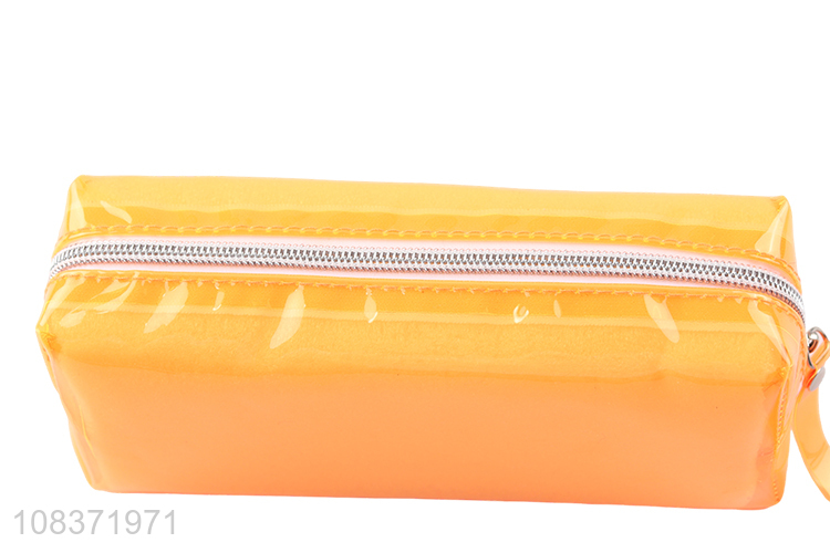 Yiwu direct sale orange wash bag PVC travel cosmetic bag