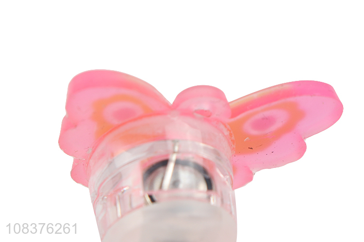 Factory price glowing butterfly ring finger ring wholesale