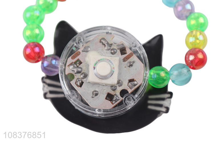 Wholesale price cute cat led bracelet glowing bracelet