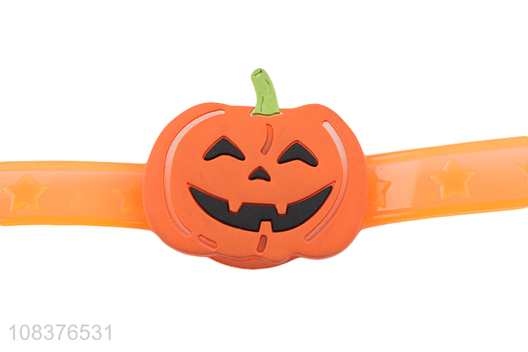 Yiwu wholesale pumpkin shaped watch kids halloween glowing watch