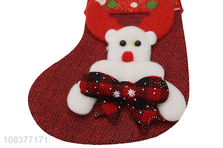 Yiwu wholesale christmas socks for xmas tree decoration