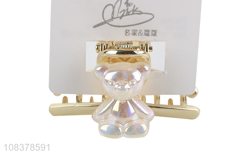 Good Sale Alloy Claw Clip Cute Bear Hair Clip