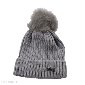 High Quality Kids Winter Hat Knitted Hat With Pom Pom