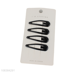 Factory wholesale black duckbill hair clips fashion hairwear