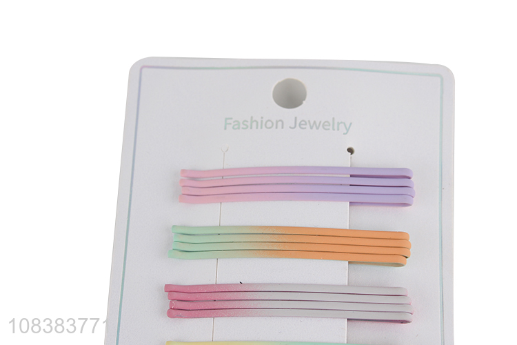 Factory wholesale simple color hairpins girls fashion hairwear