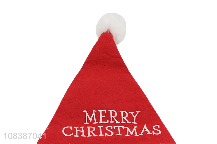 Yiwu direct sale cute polyester christmas hat for christmas decor