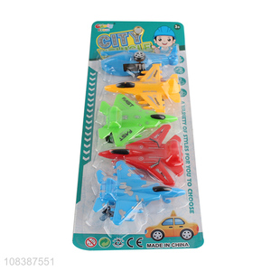 Hot products colourful kids plastic fighter plane model toys