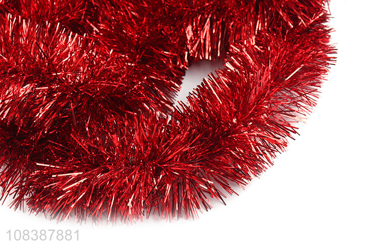 Factory supply metallic tinsel garland Christmas Halloween hanging decoration