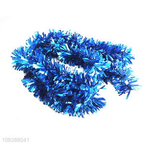 Hot selling Christmas tree hanging metallic streamers Christmas tinsels