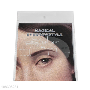 Wholesale eyebrow template eyebrow stencils eyebrow drawing card