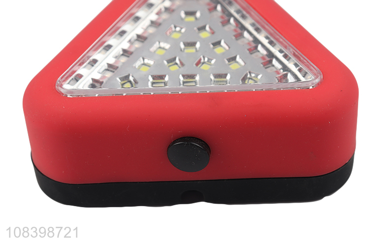 Wholesale led work light triangle warning light with hook, use 3*AAA battery