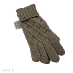 Online wholesale fashion women ladies winter warm gloves