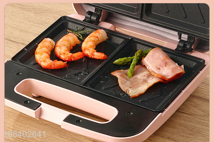 Best selling double-sided heating home sandwich breakfast machine