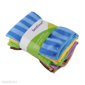 Wholesale 5 pieces reusable mutipurpose microfiber cleaning cloth set