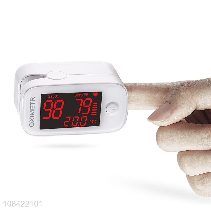 Hot selling fingertip pulse oximeter blood oxygen saturation monitor with lanyard