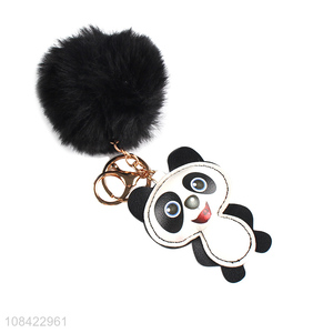 Online wholesale fur ball <em>key</em> <em>chain</em> pompom keychain cute keyring