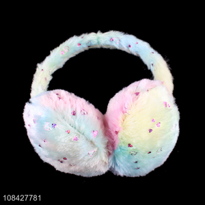 Factory direct sale plush warm windproof earmuffs for girls