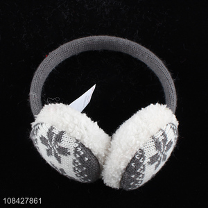 New arrival creative knitting plush earmuffs for sale