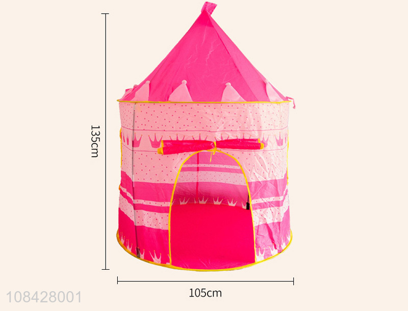 Best selling children indoor princess toy house castle tent