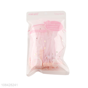 Yiwu supplier lovely star gauze <em>shower</em> <em>cap</em> for bath