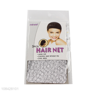 Yiwu market 3pcs hair net nylon mesh cap wholesale