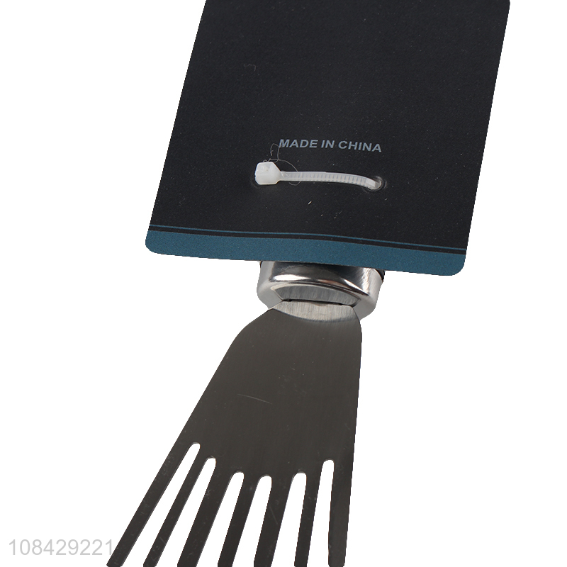 Latest design fan shape slotted spatula for cooking tools