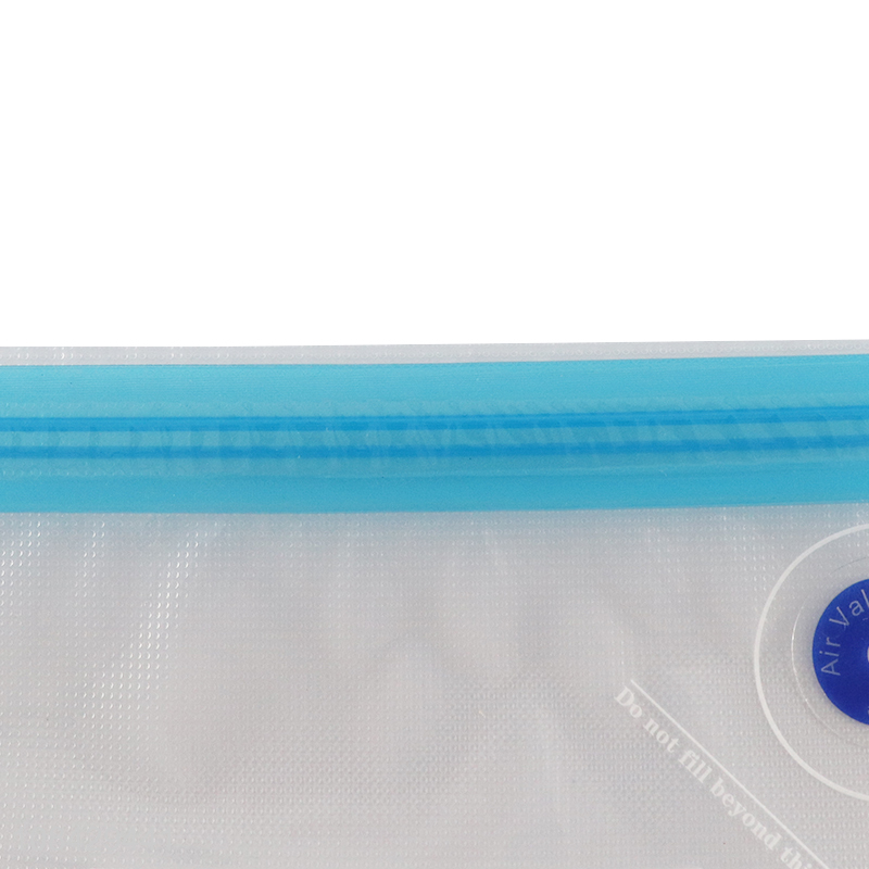 Wholesale food grade resealable zipper vacuum food sealer bag with pump