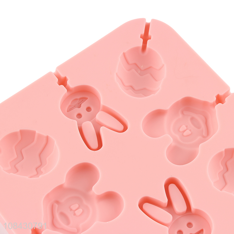 Recent design food grade non-stick silicone lollipop molds chocolate molds