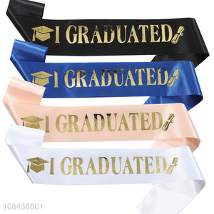 Wholesale I Graduated Sash Graduation Party Sash for Men Women