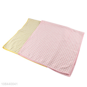 Wholesale houndstooth printed microfiber cleaning cloths for kitchen and home