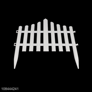 Wholesale plastic picket fence garden edging grass fence yard border