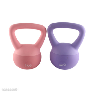 China wholesale strength training safety PVC soft kettlebell