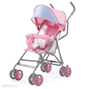 Factory direct sale pink summer shade baby stroller