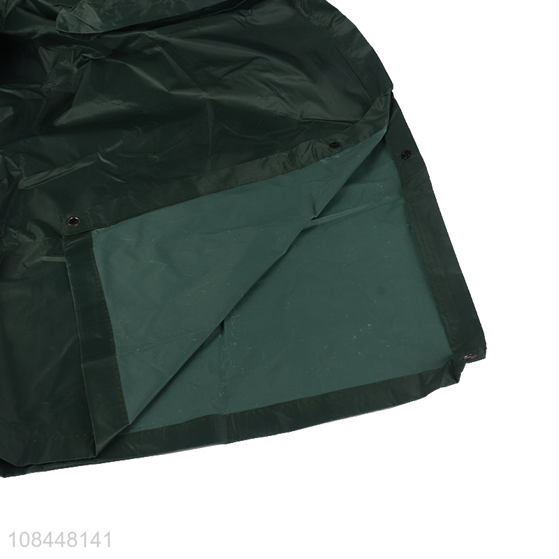 China supplier army green raincoat polyester poncho