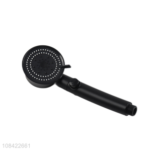 China products black round bathroom high pressure shower head