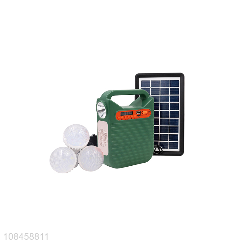 Best selling outdoor camping solar panel lighting system