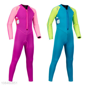 Wholesale 2mm neoprene kids wetsuit long sleeved full body children wetsuit