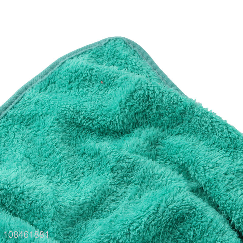 Wholesale super absorbent coral fleece hand towels for bathroom kitchen