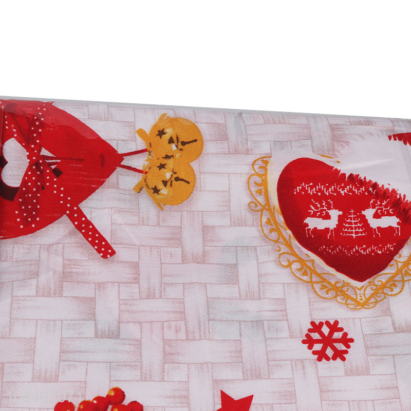 Wholesale price fashion printed christmas table cloth