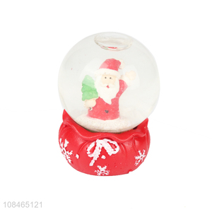 Wholesale Christmas snow globe Xmas glass water globe for gift