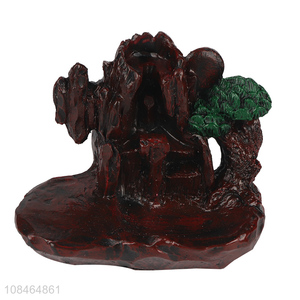 Wholesale resin backflow incense burner resin waterfall incense holder