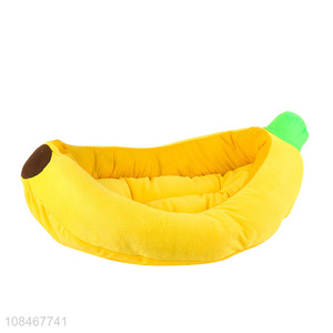 Factory price creative banana <em>cat</em> nest home pet <em>bed</em>