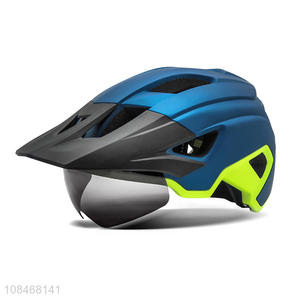 Factory supply adult bike <em>helmet</em> with magnetic goggle & usb rechargetable rear light