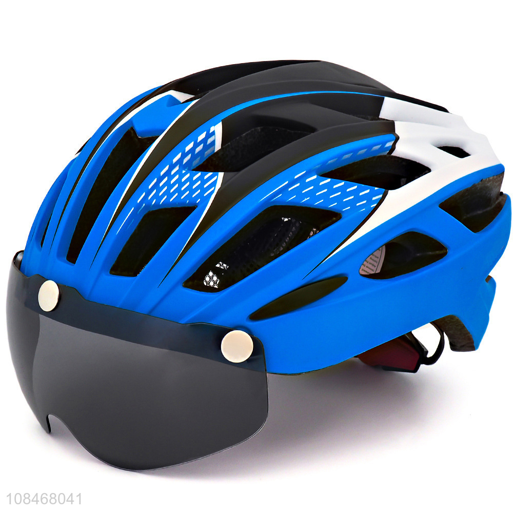 Good quality adults multi-sport bike helmet with magnetic-connected goggle