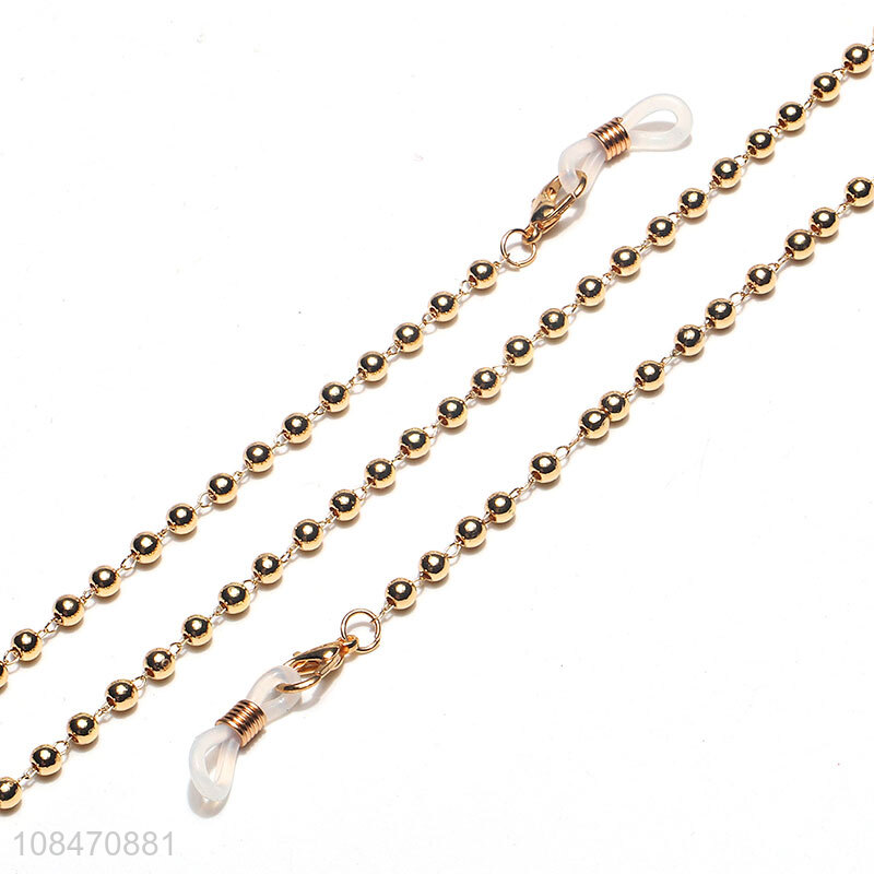 Factory price golden beads glasses chain glasses accessories