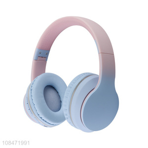 Hot selling 5.1 gradient color foldable wireless bluetooth headset for music